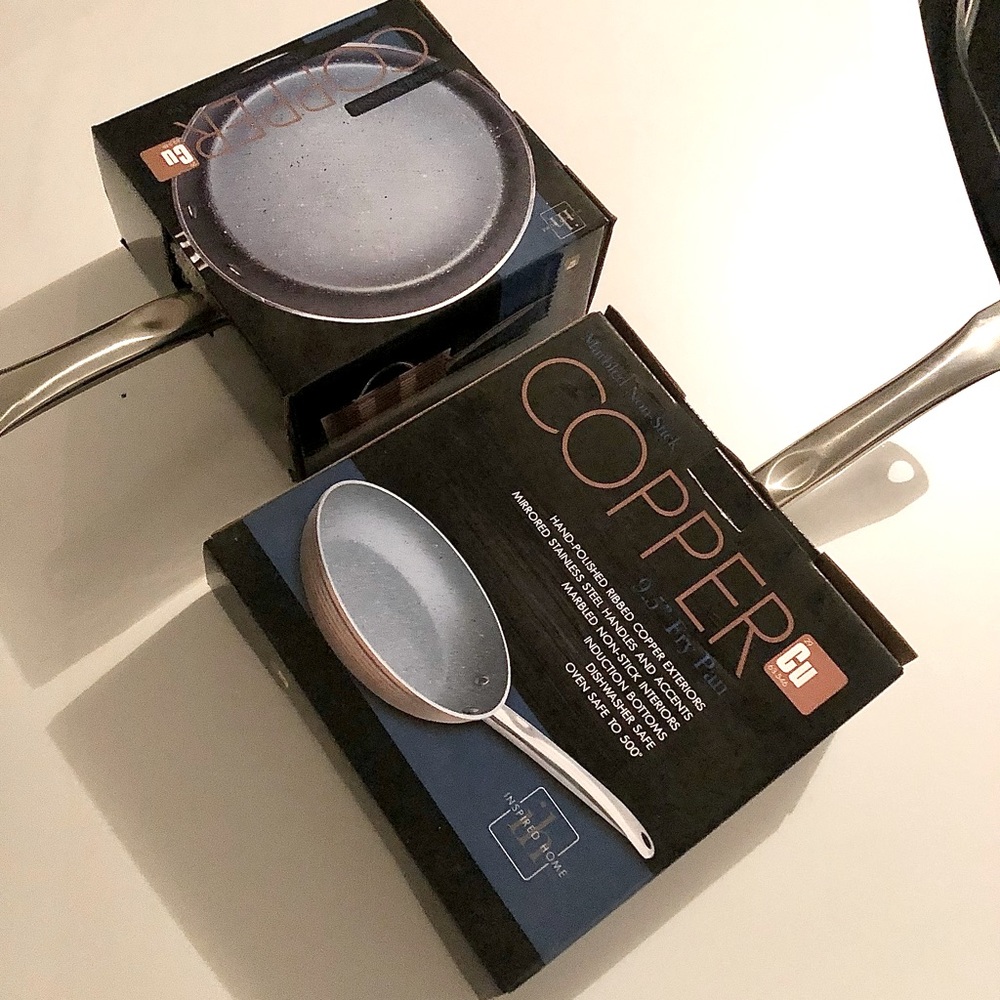 BRAND NEW 2pc by IN HOME Cookware SET (2qt. Sauce Pan & 9.5” Frying Pan)